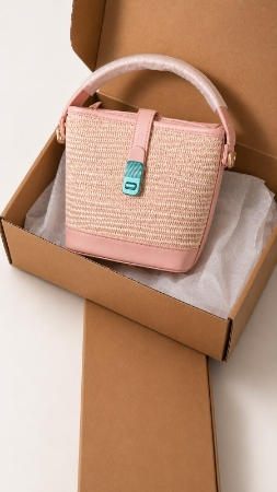 صورة شنطة  يد نسائية وردية (Pink)